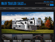 Tablet Screenshot of maintrailersales.com